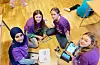 Sherin Ibrahim, Emilie Lofthus Kalvik, Severine Tjeldflåt Sørheim og Lone Lønseth Melbø representerte Risvoll skule.