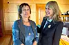 Ruth Olaug Lien, saman med Oslo-ordførar Anne Lindboe.