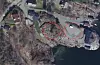 Statsforvaltaren har levert klage på at tomta til venstre har blitt godkjent for husbygging. Tomtene ligg ved Saudafjorden i Gausvik.