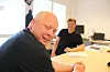 Harald Halvorsen Løland har dei siste åra jobba med samferdsel og næringsutvikling gjennom eit engasjement i Sauda Vekst. Her saman med tidlegare Vekst-leiar Inge Løyning.
