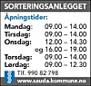Sorteringsanlegget Sauda kommune
