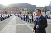 – Dette gjer inntrykk, sa Sauda-ordførar Håvard Handeland, då han helste på demonstrantane like før kommunestyremøtet starta.
