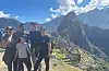 Familien Bokn Montoya på Machu Picchu i Peru.