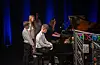 De fem flinke pianistene Vilmer Teig, Leah Ljung, Inna Mazurova, Ingrid Fatnes og Maksymillan Zak spilte tango ti-hendig» og slapp også ut av grepene til mafiaen.