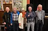 Hovudpersonane på sogelagsmøtet, frå venstra: Johannes Brekke, Bjarte Birkeland, Gerd Astrid Melstveit, Vrål Øverland og Lars Olav Fatland.