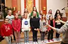Sauda Soul Children under øving på Betel: Bak frå venstre: Kine Danielsen, Ane Schibevaag Søndenå, Eline Landa, Ingrid Bojesen Fatnes, Tone Lise Bøthun Vanvik, Nina Steen Jensen (leiar) og Irene Landa. Framme frå venstre: Amina Valentina Huse, Silje Åbø, Signe Saltnes Aarhus, Åsne Stensvåg Seim, Jessica Søndenå, Vår Steen Jensen og Linnea Bratland Nordhagen. Ikkje tilstades: Ingrid Lunde. Foto: Knut Atle M. Seim.