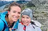 Janne Hindrumsen og dottera Valentina Hindrumsen Guindani (10) kosar seg på tur i høgfjellet. Dei toppar årets TellTur-statistikk.