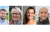 Paul Løyning, Aud Hege Jørgensen Hebnes, Tina Grytting og Andreas Rolfsen i Sauda Høgre.