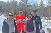 Amerikanarar på påsketur. Frå venstre: Haele, Erik, Danelle og Eivind Gjetmundsen.