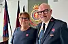 Majorene Anne-Beth og Leif-Erling Fagermo kommer til Sauda.
