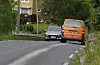 Dette strekket frå Solbrekk-krysset og opp til Brekke manglar fortau. Nå kan det snart skje noko. Dette bildet blei tatt i juni 2017, da det var håp om byggestart hausten 2017.