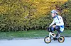 LAGAR SYKKELFEST: Barna som melder seg på Tour of Norway for kids kan bruka både trehjulssyklar og syklar med eller utan støttehjul. Initiativtakar Cato Søndenå Karbøl har mellom anna fått med seg Sauda Ferie & Fritid, Sauda Vekst og organisasjonen MOT på laget. (Foto: Privat)