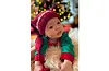 Lille julealven vår August Bjelland Hjertenes. Tre måneder gammel og feirer livets første jul. Mormor syns dette er verdens fineste alv», er teksten fotograf mormor har sendt med bildet.