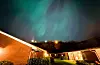 Nordlys på Åbøtunet, 10. oktober, klokka 23.15.