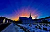 Solnedgang 21. januar 2022.
