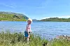 Hedvig Yksnøy i Fossdal i juli.