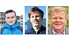 Håvard Handeland, Per Kjellsen-Edge og Asle Rafdal i Sauda Arbeidarparti.