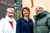 Frivilligheita i Sauda er avgjerande, og finst overalt i samfunnet vårt, meiner leiar for Sauda frivilligsentral, Mari Austarheim (frå venstre), kultursjef Åshild Marie Øverland og kulturhusleiar Astrid Espeland.