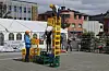 Bruskassestabling på Rådhusplassen fredag under Saudadagane 2025.