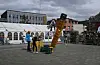 Bruskassestabling på Rådhusplassen fredag under Saudadagane 2025.
