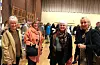 Marie Solheim (frå venstre), Siri Berle Lund, Grethe Hustoft og Wenche G. Rød kosa seg på julemarknad.