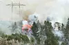 Bildet er frå skogbrannen i Lona våren 2018.