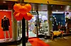 Butikken Eufori hadde stelt litt ekstra i stand inngangspartiet til arrangementet.