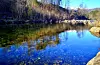 Storelva - nydelige fargar i sollyset, skriv fotografen.