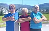 Kirsten Øverland (90), Gerd Eriksen (90) og Astrid Herheim (snart 91) er truleg Saudas sprekaste 90-åringar. Kvar veke drar dei fleire dagar til treningssenteret i Coop-bygget.
