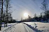 Snøen kom og gjekk litt i januar, men Sauda fekk også nokre dagar med kaldt, klart vintervêr.