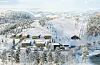 Sauda kommune vil frå og med i morgon, laurdag, eiga 25 prosent av aksjane i selskapet Folkeheisen Sauda AS. Slik ser ein føre seg gondolbanetraseen. Leilegheitsplanane til Sauda skisenter er også teikna inn.