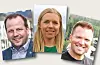 Asbjørn Birkeland, Sigrid Bojesen Fatnes og Vegard Birkeland Rød - frå Sauda Senterparti.