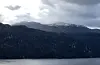 Snø på Skorvenuten og dei omkringliggande fjelltoppane. Bildet er tatt i dag, 22. september.