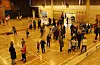 Høg aktivitet i Saudahallen da Sauda Idrettslag arrangerte romjulsturnering for dei yngste fredag.