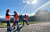 Sivilforsvaret i Sauda brannøving