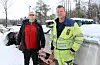 Alf-Ole Johnsen og Bengt Helge Hansen synest det er litt irriterande at nokon har stole dugnadsveden deira.