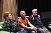 Håvard Lien Austerheim (frå venstre), Kjell Arnold Pettersen og Jan Ringstrand var med då Raudt hadde listestillingsmøte på Folkets Hus fredag. Dei frammøtte lukkast ikkje med å få på plass ei valliste – i alle fall i første omgang.