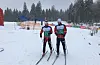 Thomas Karbøl Oxaal (til høgre) og ledsagar Ole-Martin Lid gjekk inn til 15.-plass på sprinten. Her frå laurdagens klassiske distanserenn. Foto: Anne Ragnhild Kroken, Norges Skiforbund.