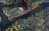 Statens vegvesen har påbegynt arbeidet med å sikre RV13 på det 11 kilometer lange strekket mellom Vindsvik og Nesvik (Raud markering). I arbeidsperioden vil det vere lysregulering og periodar med manuell dirigering.