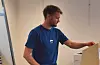 Høgres ordførarkandidat Paul Løyning da han stemte.