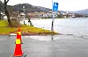 Har vi meir vind i Sauda enn før? Det har Meteorologsik Institutt forska på, og svaret kan muligens overraske. Bildet er frå den gong stormen Didrik» trefte Sauda i 2020, utan at den skapte særleg skade eller problem.