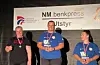 Pallen i +84-kilosklassen: Gull til Hildeborg Juvet Hugdal (Sauda) med 222,5 kilo, sølv til Lene Thorén (Sande) med 160 kilo og bronse til Hanne Matre (Sauda) med 102,5 kilo. Alle foto: Ingvil Bakka.