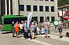 HentMeg-ordninga blei innført i Sauda 1. juli 2018. Bildet er frå eit informasjonsstunt på Rådhusplassen denne sommaren.