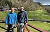Torjus Hiim Øye og Mathias Bergsbakk vann årets opningsturnering på Sauda Golfbane.