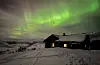 Nordlys over Persbu på Breikvam søndag kveld.