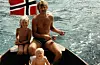 Fisketur med gamle snekka i 1982.