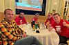 Lokale Ap-folk frå både Sauda og Suldal på valvake på Sauda Klubb. Frå venstre: Remy Penev, Stian Ollila, Arin Erikssøn, Morten Bakken og Håvard Handeland.