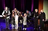 Nils Kristen Herheim stilte med band, koristar og gjester i Folkets Hus laurdag kveld.