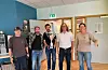 Laget til Sauda vidaregåande skule. Frå venstre: Tore Espeland, Trond Carsten Øye, Øyvind Larsen, Arne Langhelle og Gro Anita Aartun Imsland